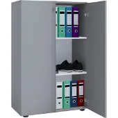 VCM Kantoorkast Lona (Openslaande deuren, Grijs, XL)