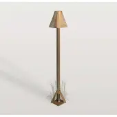 MORETTI Luce Sokkellamp buiten Silva Frame, brons / oud-messing, Messing, Landelijk, Sokkellamp