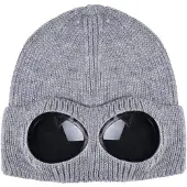 INF Gebreide muts met bril Grey