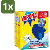 Vapona - Muggenstekker - 1 stekker En 10 Navultabletten - 1 stuk