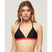 Superdry Elastische Triangelbikinitop Zwart Grootte: 42