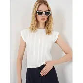 Bigdart Gestructureerde Ribbels Pull-On Blouse