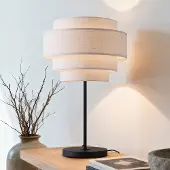 LumenXL Moderne tafellamp Masa met linnen kap