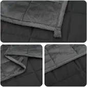 vidaXL Verzwaringsdeken Antraciet 155 x 220 cm 11 kg 100% Katoen 205T