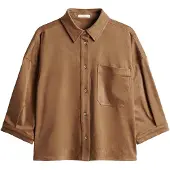 Opus Overhemdblouse Faloura Regular fit Oranje dames