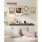 Vasagle Smalle consoletafel met oplaadpunt en haken, 1