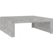 vidaXL Salontafel 100x100x35 cm bewerkt hout betongrijs