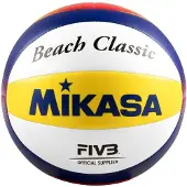 MIKASA - "Beach Classic" Volleybalset PP7739 (5-delig) (Wit/Blauw/Geel)