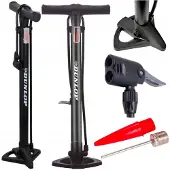 Dunlop Vloerfietspomp - Universeel met kogelpunten & adapters