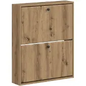 vidaXL Wandgemonteerde Schoenenkast BREDA 71 x 17 x 86 cm Bewerkt hout