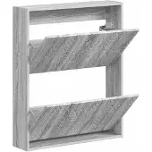 vidaXL Wandgemonteerde Schoenenkast DELFT 71 x 17 x 86 cm Bewerkt hout
