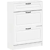 vidaXL Schoenenkast UTRECHT 78 x 24 x 100 cm Bewerkt hout Wit