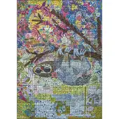 Heye Puzzle Puzzel Sewn Sloth - Puzzel 1000 stukjes - Kleurrijke afbeelding