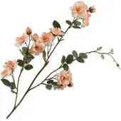 Silk-ka Kunstbloem Roos Roze H 13 Cm