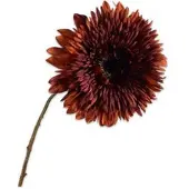 Silk-ka Kunstbloem Zonnebloem Oranje H 71 Cm