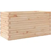 vidaXL Plantenbak 90x40x45,5 cm massief grenenhout