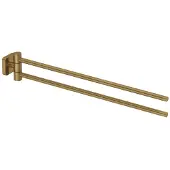 Kludi Vela S - Dubbele handdoekhouder, geborsteld goud 25977N0