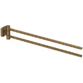 Kludi -VELA S Dubbele handdoekstang - Lengte 440MM Brushed Bronze, 25977N1