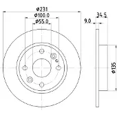 Hella 8DD 355 106-471 Remschijf
