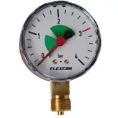 Flamco Flexcon manometer 3/8"-63mm 0-4 bar radiaal