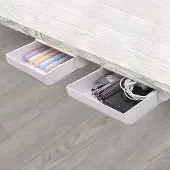 Famanu Zelfklevende pennenhouder - 2 stuks, multifunctioneel, voor onder het bureau