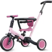 Sonstiges Driewieler 5-in-1, loopfiets, duwstang, stuurstang, veiligheidsbeugels, roze