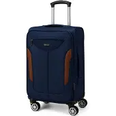 Solier Handbagagekoffer, 25 liter, cabinebagage, 4 wielen, uitbreidbaar