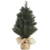 Everlands Mini kerstboom tafelboom Malmo miniboom h75 cm groen/wit