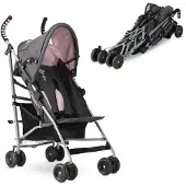Mooiys Asalvo Buggy - Paraplu Buggy - Compact Inklapbaar - Grijs/Roze