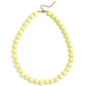 Yehwang Kralenketting met gestreepte kralen