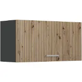 Vicco Hangkast R-Line, Artisanaal eiken/Antraciet, 80 cm Plat