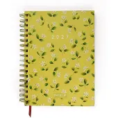 Paperclip Bureau Agenda White Flowers Pattern 2027 –