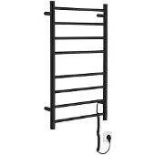 Sapho Redondo elektrische handdoekradiator rond 50x90cm 75W mat zwart