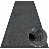FLOOR Grijze Deurmat 80x200 cm - Vuilvanger Buiten & Binnen