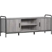 vidaXL Tv-meubel 133 x 33 x 50 cm Grijs Sonoma Bewerkt hout
