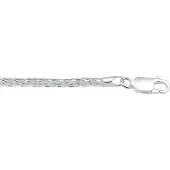 The Jewelry Collection Armband Vossestaart 3,0 mm - Zilver
