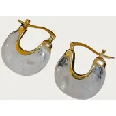 Yehwang Duni - Oorbellen - White - Stainless Steel - -