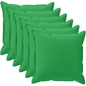 vidaXL Kussensloop 6 st HOUTEN Groen 35 x 35 cm Polyester