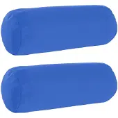 vidaXL Kussensloop 2 pcs HEERLEN Koninklijk Blauw Ø 15 x 40 cm