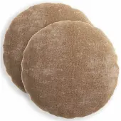 vidaXL Kussensloop 2 st HEERLEN Bruin Diam. 40 cm Chenille Stof