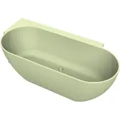 Arcqua havana back to wall ligbad links 170x80 cm pastel groen