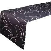 2lif Leaves Tafelloper anthraciet 41x145cm