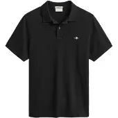 Gant Polo Men Ruggers Ss Black-XS