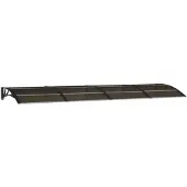 vidaXL Deurluifel Zwart 350x100 cm Polycarbonaat
