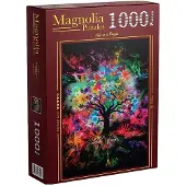 Magnolia puzzel Colorful Tree - 1000 stukjes legpuzzel speelgoed.