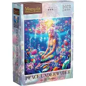 Magnolia puzzel Peace Underwater - legpuzzel 1023 stukjes multicolor.