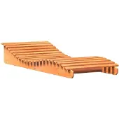vidaXL Ligbed 205x80x31,5 cm massief grenenhout wasbruin
