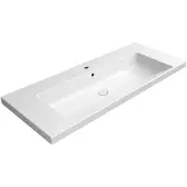 GSI Norm Keramische wastafel 120x50cm, wit ExtraGlaze