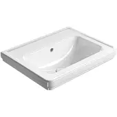 GSI Classic Keramische wastafel 60x46cm, zonder kraangat, wit ExtraGlaze