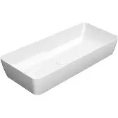 GSI Nubes Keramische opbouwwastafel 80x40cm, wit ExtraGlaze